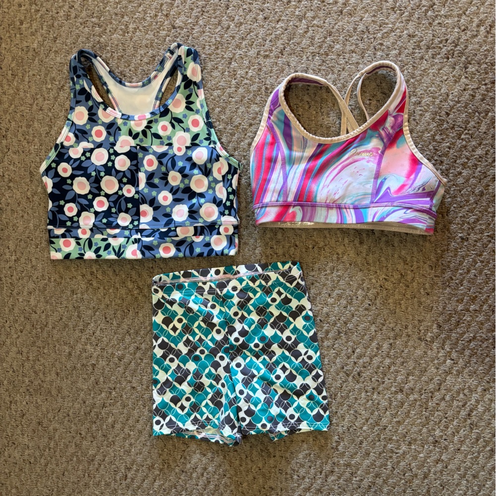 Colorful Kids Patterned Activewear Set